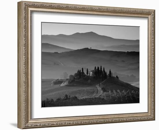 Farmhouse, Val D' Orcia, Tuscany, Italy-Doug Pearson-Framed Photographic Print