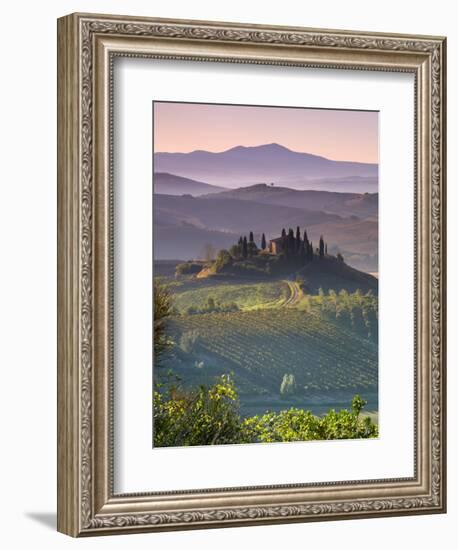 Farmhouse, Val D' Orcia, Tuscany, Italy-Doug Pearson-Framed Photographic Print