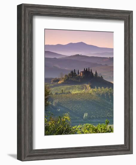 Farmhouse, Val D' Orcia, Tuscany, Italy-Doug Pearson-Framed Photographic Print