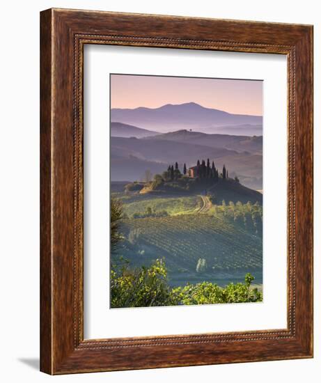 Farmhouse, Val D' Orcia, Tuscany, Italy-Doug Pearson-Framed Photographic Print