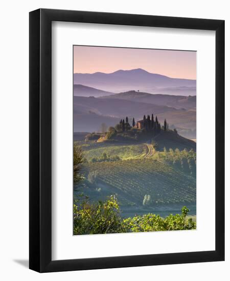 Farmhouse, Val D' Orcia, Tuscany, Italy-Doug Pearson-Framed Photographic Print