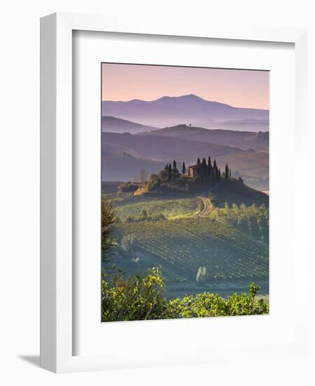 Farmhouse, Val D' Orcia, Tuscany, Italy-Doug Pearson-Framed Photographic Print