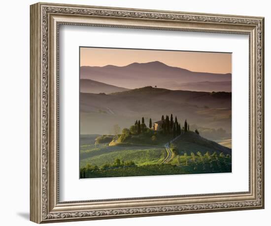 Farmhouse, Val D' Orcia, Tuscany, Italy-Doug Pearson-Framed Photographic Print