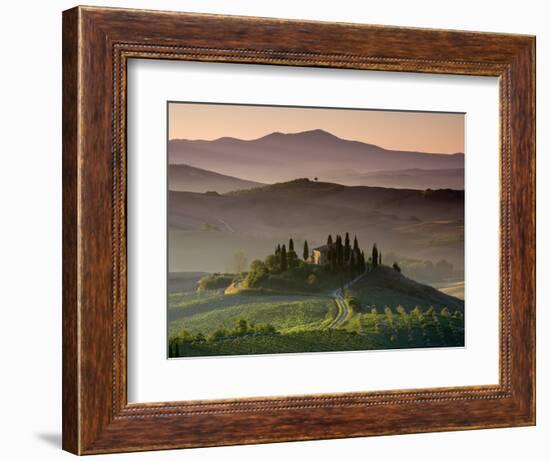 Farmhouse, Val D' Orcia, Tuscany, Italy-Doug Pearson-Framed Photographic Print