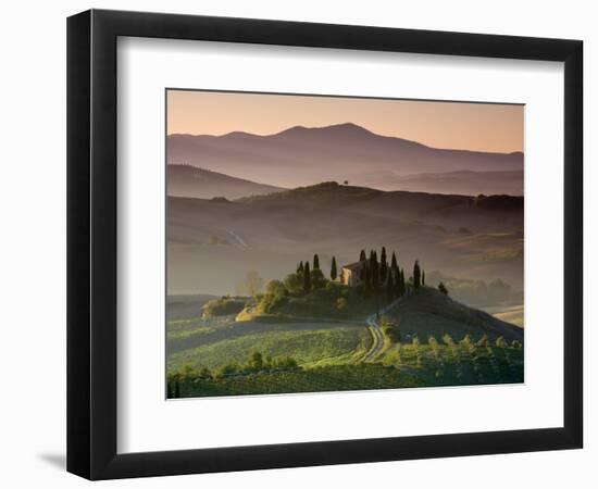 Farmhouse, Val D' Orcia, Tuscany, Italy-Doug Pearson-Framed Photographic Print