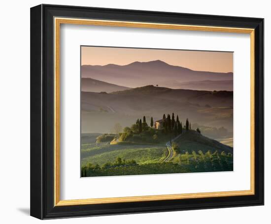 Farmhouse, Val D' Orcia, Tuscany, Italy-Doug Pearson-Framed Photographic Print