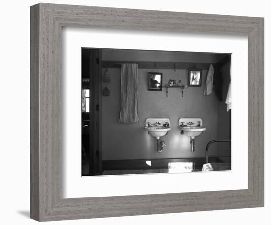 Farmhouse Washroom, 1936-Russell Lee-Framed Photographic Print