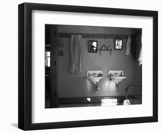 Farmhouse Washroom, 1936-Russell Lee-Framed Photographic Print