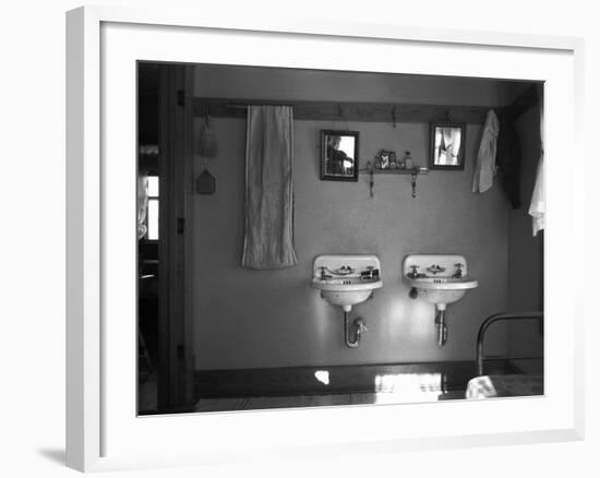 Farmhouse Washroom, 1936-Russell Lee-Framed Photographic Print
