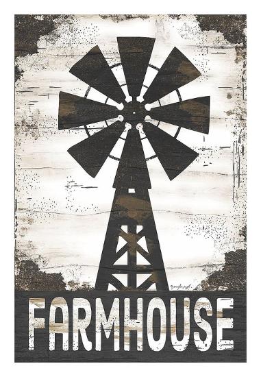 Farmhouse Windmill Art Print Jennifer Pugh Art Com