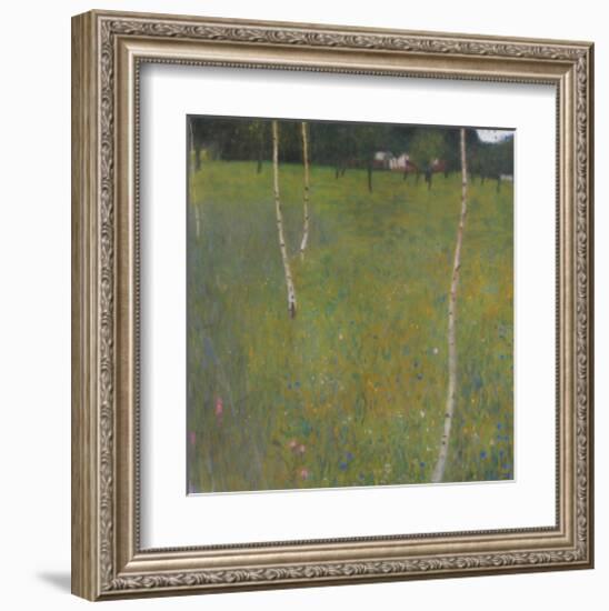 Farmhouse with Birch Trees, 1900-Gustav Klimt-Framed Art Print