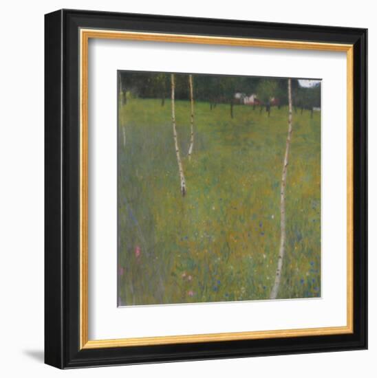 Farmhouse with Birch Trees, 1900-Gustav Klimt-Framed Art Print