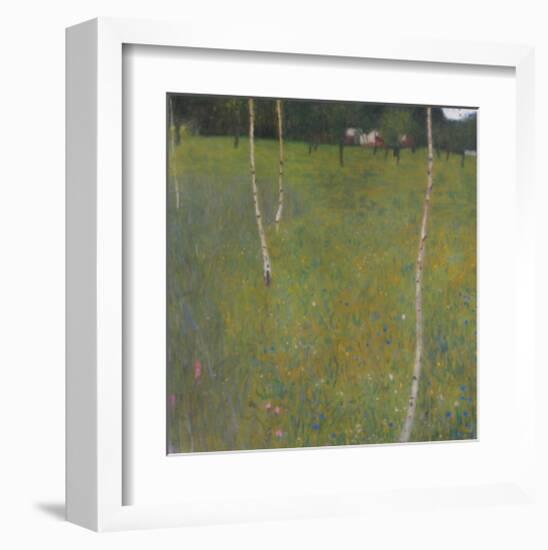 Farmhouse with Birch Trees, 1900-Gustav Klimt-Framed Art Print