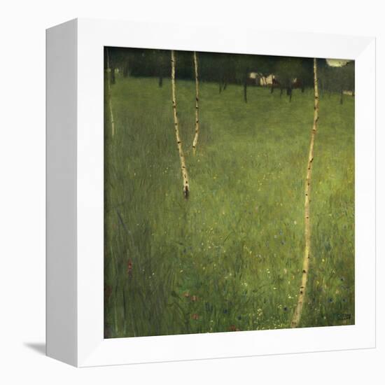 Farmhouse with Birch Trees (Bauenhaus Mit Birken)-Gustav Klimt-Framed Giclee Print