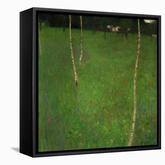 Farmhouse with Birch Trees-Gustav Klimt-Framed Premier Image Canvas