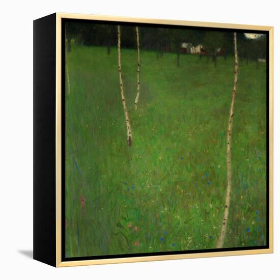 Farmhouse with Birch Trees-Gustav Klimt-Framed Premier Image Canvas