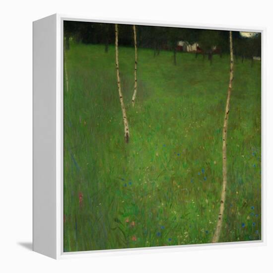 Farmhouse with Birch Trees-Gustav Klimt-Framed Premier Image Canvas