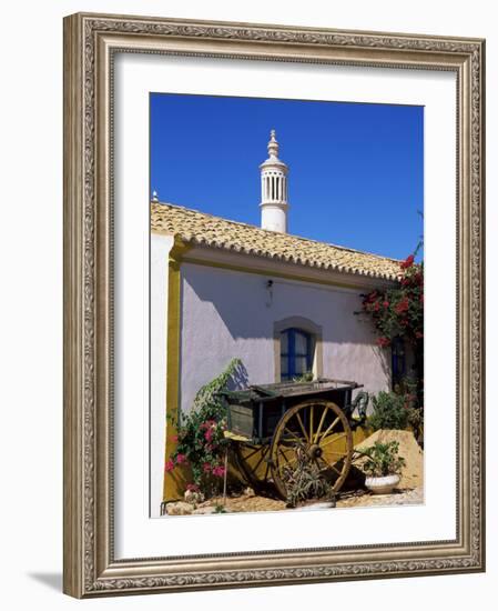 Farmhouse with Cart and Chimney, Silves, Algarve, Portugal-Tom Teegan-Framed Photographic Print