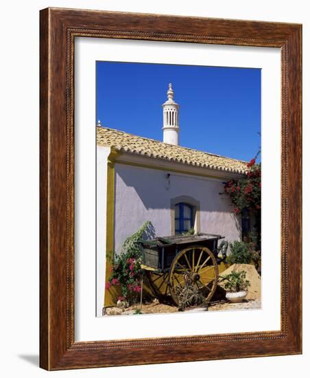 Farmhouse with Cart and Chimney, Silves, Algarve, Portugal-Tom Teegan-Framed Photographic Print