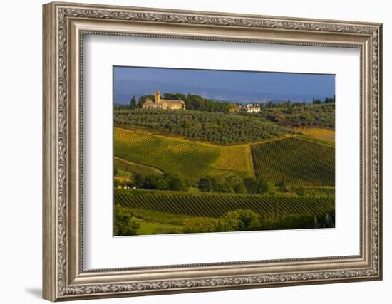 Farmhouse with Chapel. Tuscany, Italy-Tom Norring-Framed Photographic Print