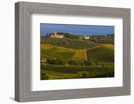 Farmhouse with Chapel. Tuscany, Italy-Tom Norring-Framed Photographic Print