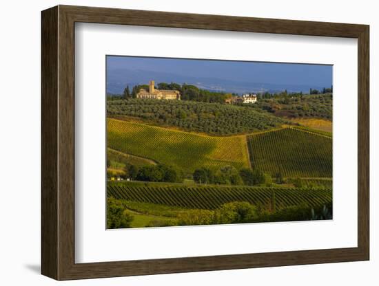 Farmhouse with Chapel. Tuscany, Italy-Tom Norring-Framed Photographic Print