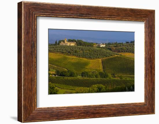 Farmhouse with Chapel. Tuscany, Italy-Tom Norring-Framed Photographic Print