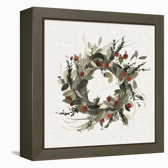 Farmhouse Wreath I-null-Framed Stretched Canvas