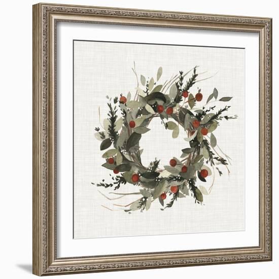 Farmhouse Wreath I-null-Framed Art Print