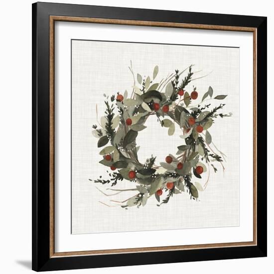 Farmhouse Wreath I-null-Framed Art Print