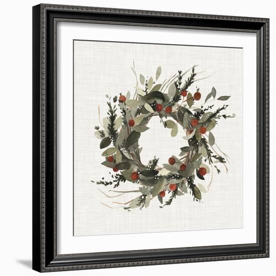 Farmhouse Wreath I-null-Framed Art Print