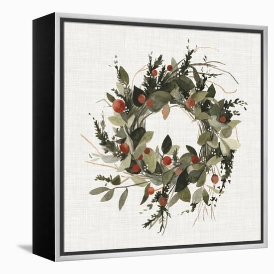 Farmhouse Wreath II-null-Framed Stretched Canvas