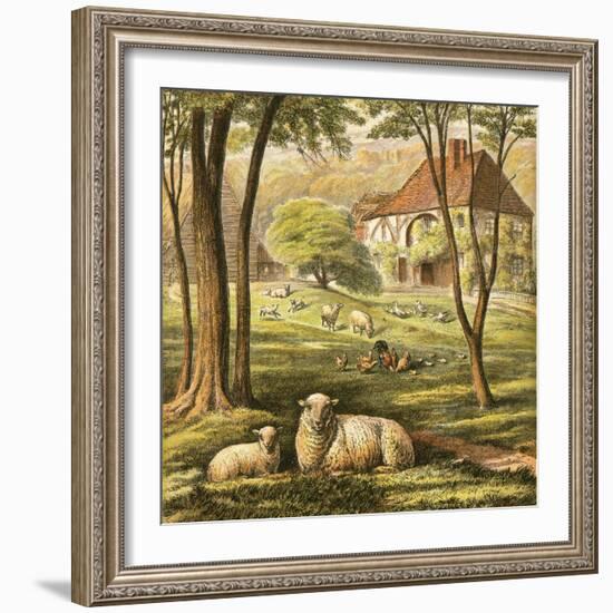 Farmhouse-English-Framed Giclee Print