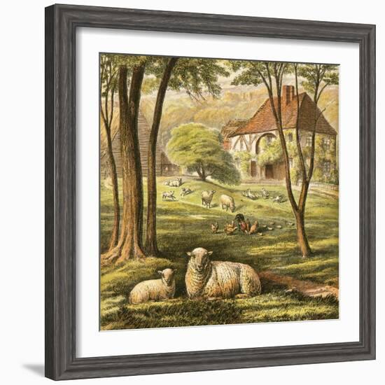 Farmhouse-English-Framed Giclee Print