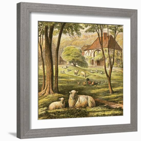 Farmhouse-English-Framed Giclee Print