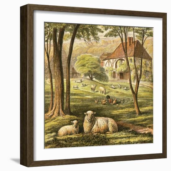 Farmhouse-English-Framed Giclee Print