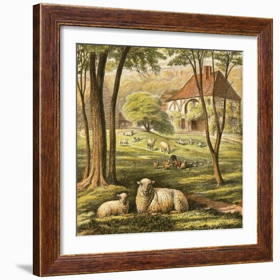 Farmhouse-English-Framed Giclee Print