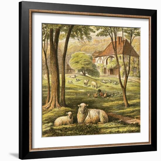 Farmhouse-English-Framed Giclee Print