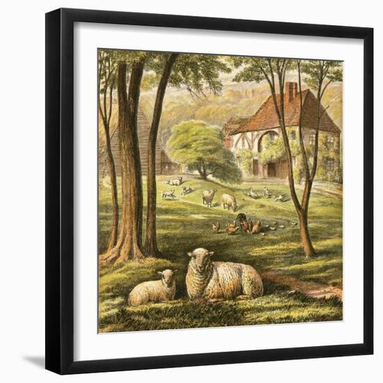 Farmhouse-English-Framed Giclee Print