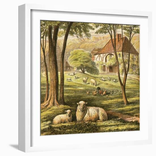 Farmhouse-English-Framed Giclee Print