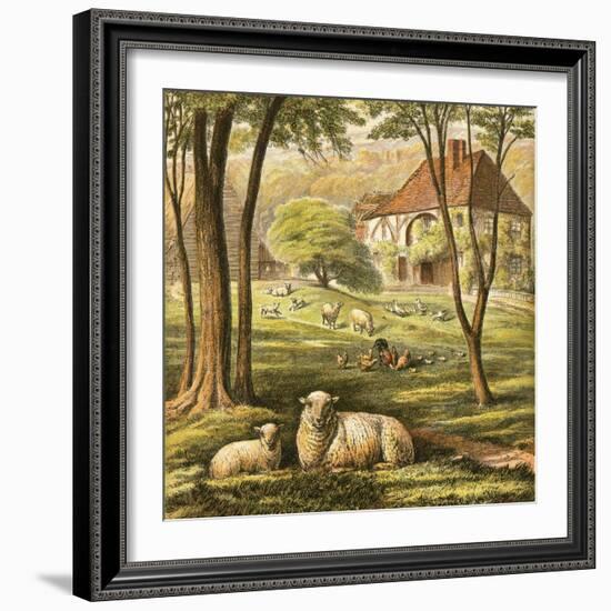 Farmhouse-English-Framed Giclee Print