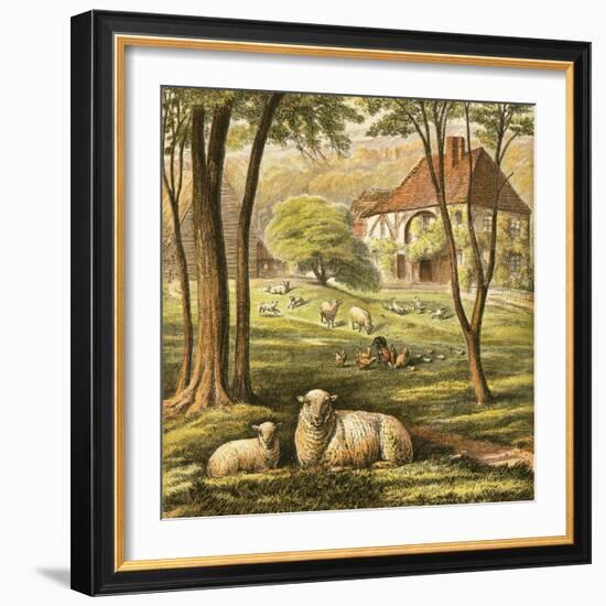 Farmhouse-English-Framed Giclee Print