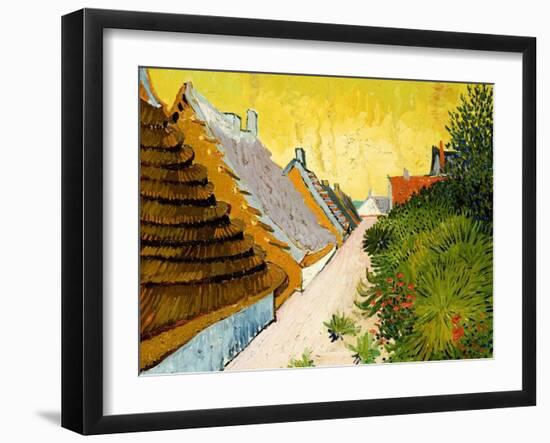 Farmhouses at Saintes-Maries, June 1888-Vincent van Gogh-Framed Giclee Print