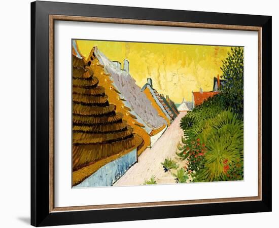 Farmhouses at Saintes-Maries, June 1888-Vincent van Gogh-Framed Giclee Print