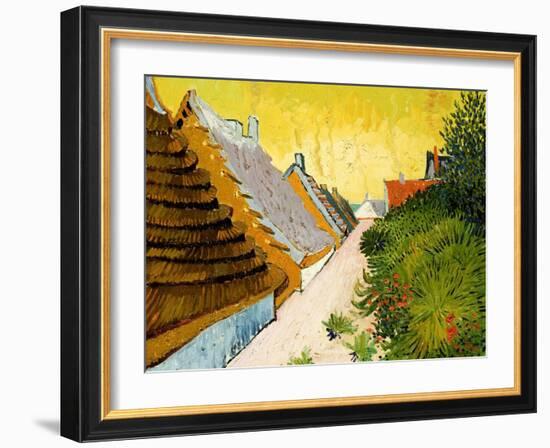 Farmhouses at Saintes-Maries, June 1888-Vincent van Gogh-Framed Giclee Print