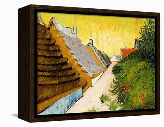 Farmhouses at Saintes-Maries, June 1888-Vincent van Gogh-Framed Premier Image Canvas