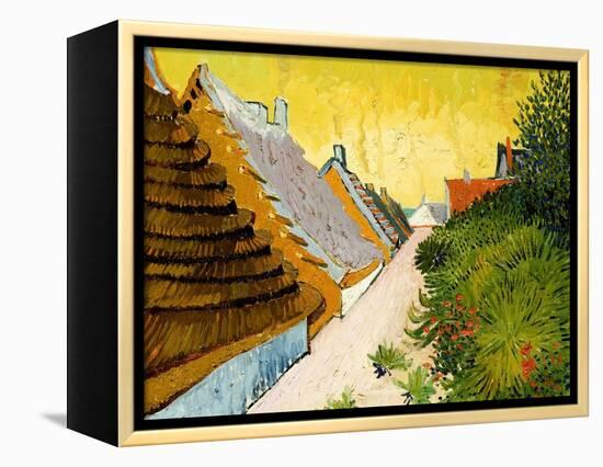 Farmhouses at Saintes-Maries, June 1888-Vincent van Gogh-Framed Premier Image Canvas