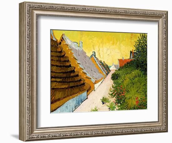 Farmhouses at Saintes-Maries, June 1888-Vincent van Gogh-Framed Premium Giclee Print