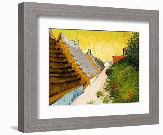 Farmhouses at Saintes-Maries, June 1888-Vincent van Gogh-Framed Premium Giclee Print