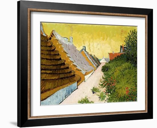 Farmhouses at Saintes-Maries, June 1888-Vincent van Gogh-Framed Giclee Print